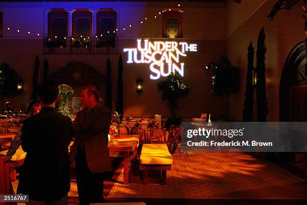 General view is seen during the after party for the film premiere of "Under The Tuscan Sun" at the Roosevelt Hotel on September 20, 2003 in...