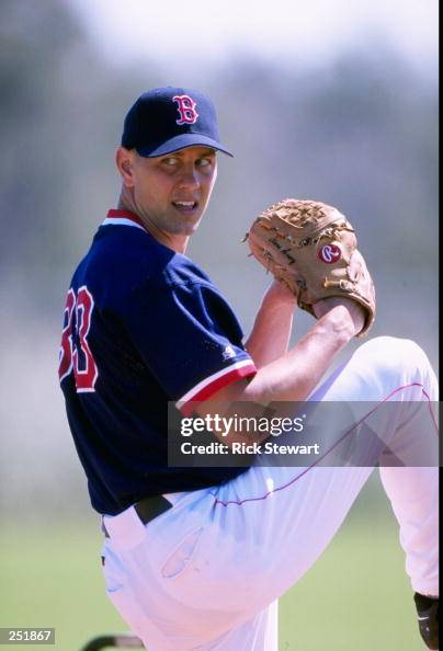 Steve Avery of the Boston Red Sox poses for a portrait during Spring ...
