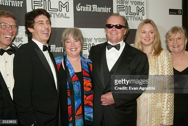 Producer Harry Gittes, director Alexander Payne, Kathy Bates, Jack Nicholson, Hope Davis and June Squibb at the 40th New York Film Festival opening...