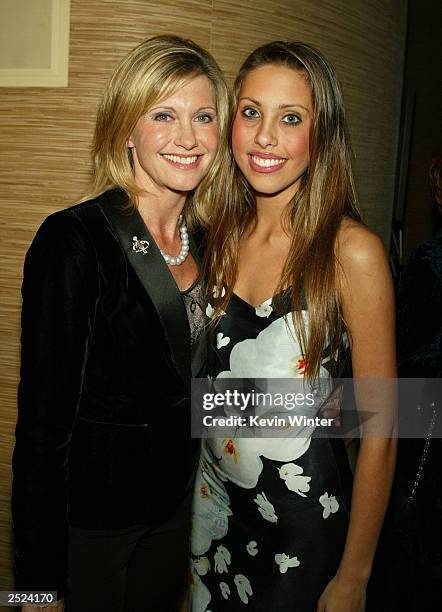 Olivia Newton-John and daughter Chloe at "One World, One Child Benefit Concert" for the Children's Health Environmental Coalition honoring Meryl...