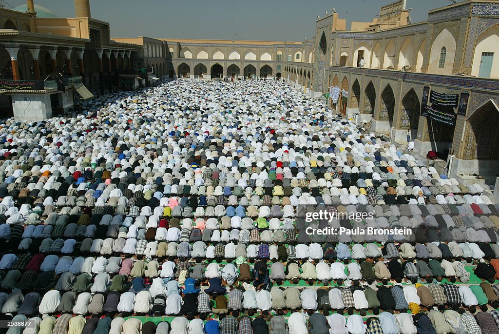 Muslims In Iraq Thousands of Iraqi Shia and Sunni Muslims pray together at the... News ...