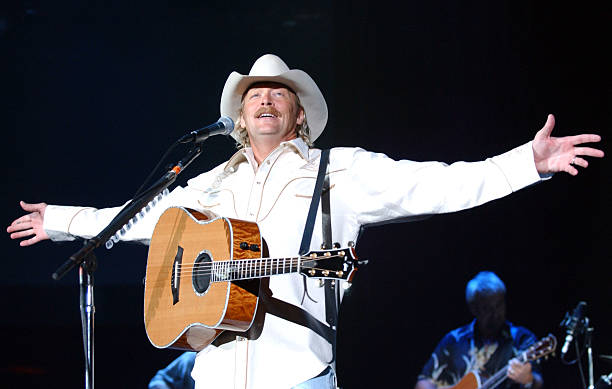 Musician Alan Jackson performs part his Greatest Hits tour 2003 at Shoreline Amphitheater September 28, 2003 in Mountain View, California.
