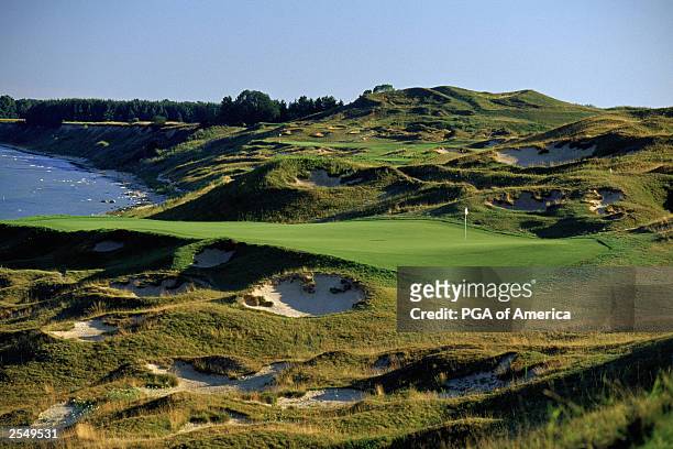 General view of the par 3 3rd hole at Whistling Straits Golf Course, site of the 2004 PGA Championship on September 2, 2003 in Kohler, Wisconsin....