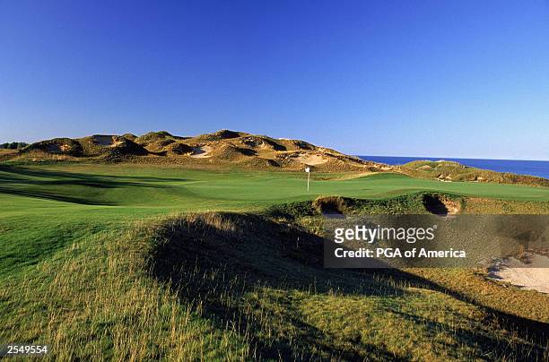 General view of the par 4 6th hole at Whistling Straits Golf Course, site of the 2004 PGA Championship on September 2, 2003 in Kohler, Wisconsin....