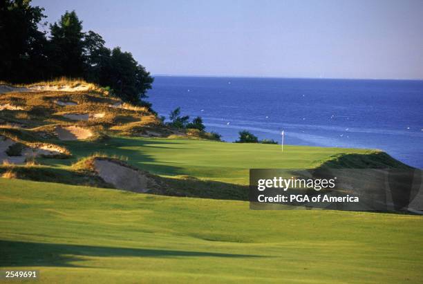 General view of the par 4 8th hole at Whistling Straits Golf Course, site of the 2004 PGA Championship on September 2, 2003 in Kohler, Wisconsin....