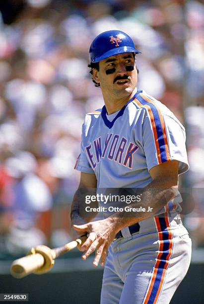 Keith Hernandez of the New York Mets gets ready to bat during a game in the 1989 season.
