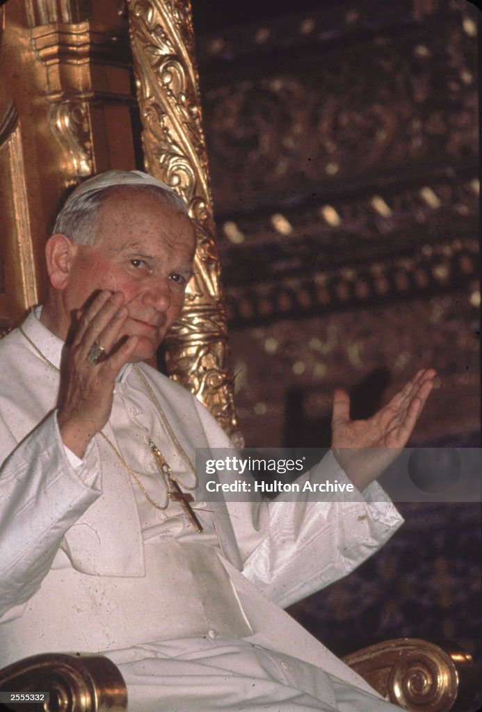 Pope John Paul II During Mass