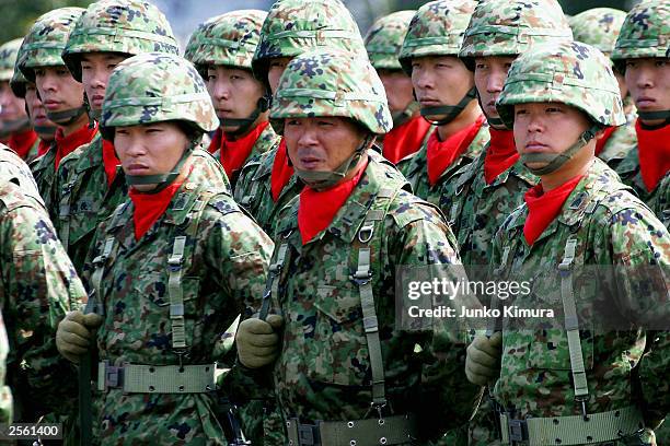 Jsdf Mp 37 The Annual Inspection Parade Of Japans Self Defence Forces Stock ...
