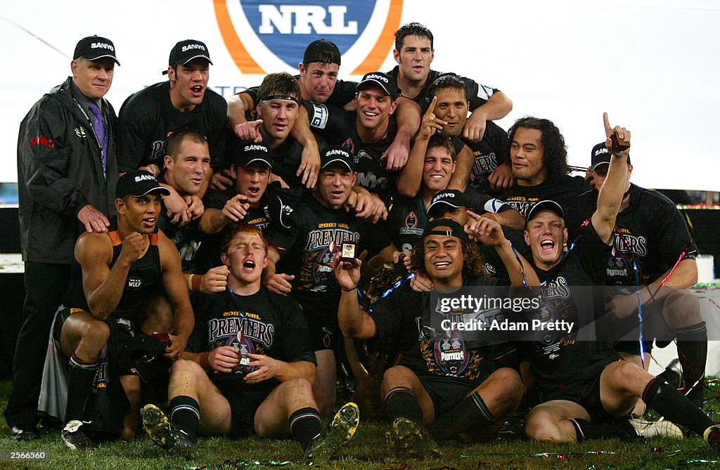 The Penrith Panthers celebrate victory