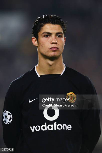 Portrait of Cristiano Ronaldo of Manchester United taken before the UEFA Champions League Group E match between VfB Stuttgart and Manchester United...