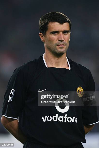 Portrait of Roy Keane of Manchester United taken before the UEFA Champions League Group E match between VfB Stuttgart and Manchester United held on...