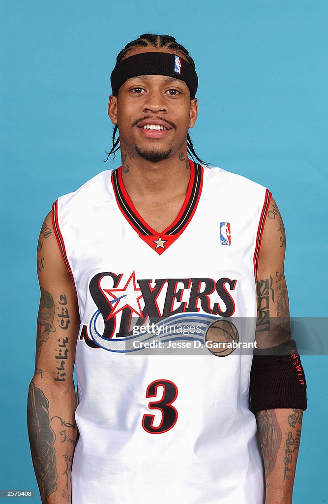 Iverson 76ers Media Day