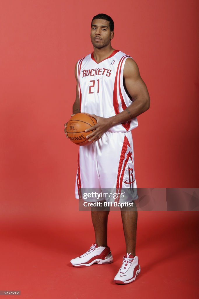 Garret Jackson Rockets Jim Jackson of the Houston Rockets during NBA Media Day at Toyota ...