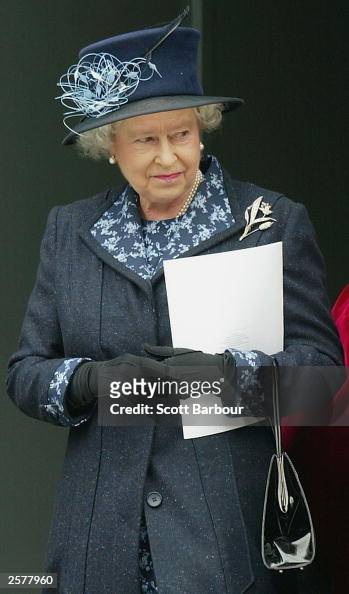 Britain's Queen Elizabeth II leaves St. Paul's Cathedral after... News ...