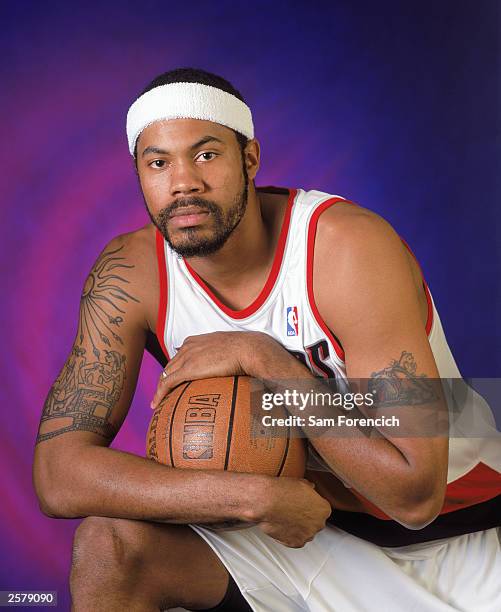 R Rasheed's Trailblazers Rasheed Wallace Photos and Premium High Res Pictures ...