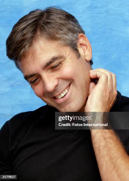 Actor George Clooney attends the press conference for his latest film "Intolerable Cruelty" at the Regency Hotel September 21, 2003 in New York, New...