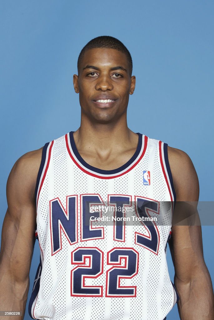 Larry Lew Larry Lewis of the New Jersey Nets poses for a portrait during NBA ...