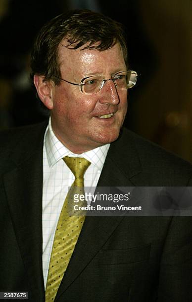 Ulster Unionist Party leader David Trimble arrives at the Pioneers to the life of the nation reception at Buckingham Palace October 13, 2003 in...