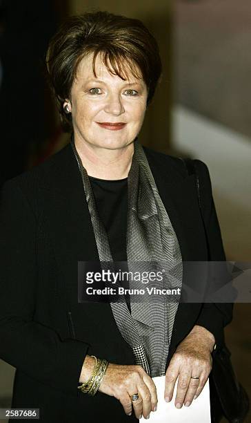 Celebrity chef Delia Smith arrives at the Pioneers to the life of the nation reception at Buckingham Palace October 13, 2003 in London, England.