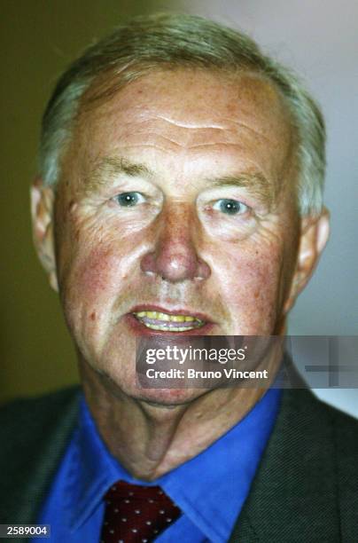 Sir Terance Conran arrives at the Pioneers to the life of the nation reception at Buckingham Palace October 13, 2003 in London, England.