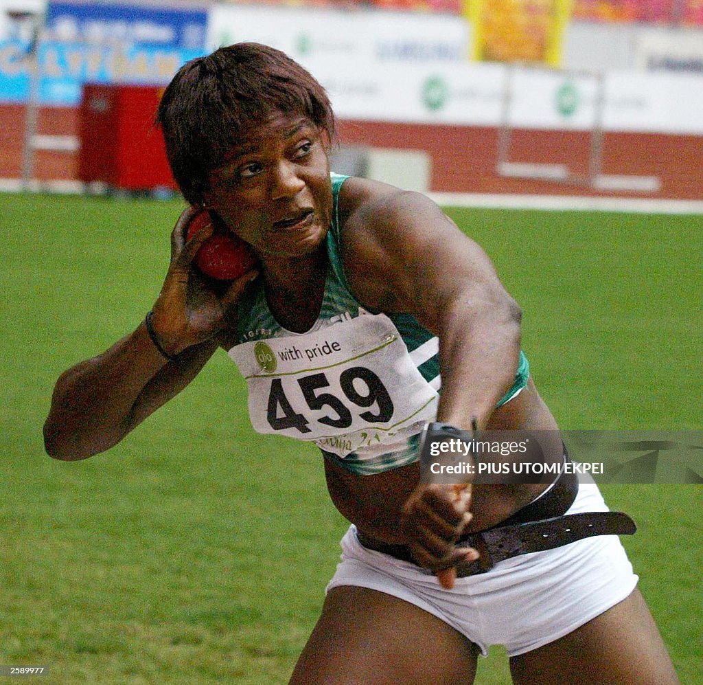 Nigerian Patience Okoro takes part in th