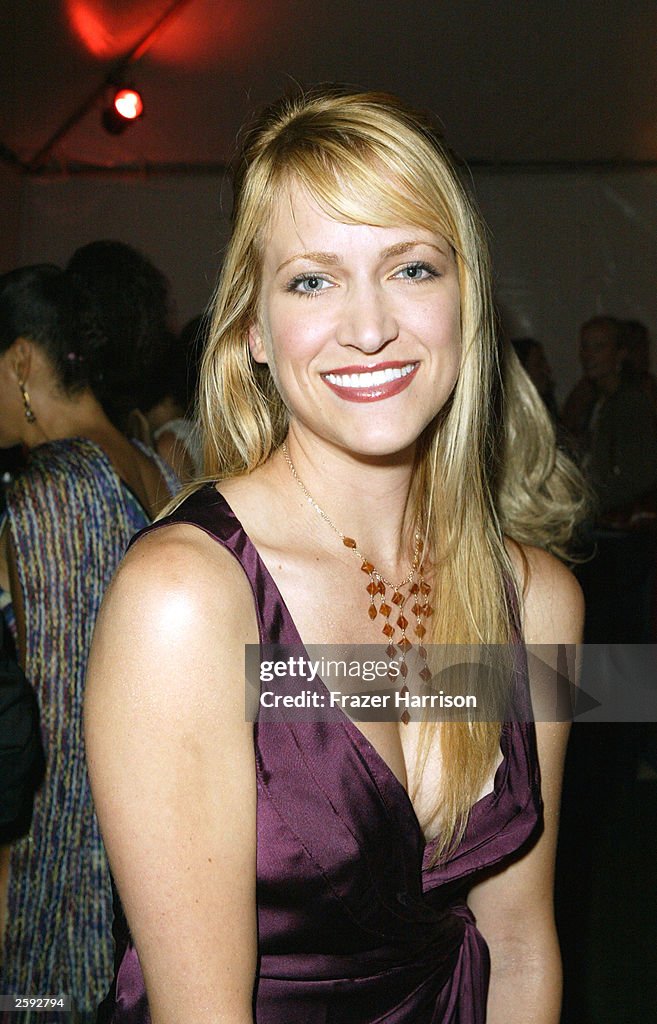 Actress Lori Heuring poses at the opening party of the Nanette Lepore ...