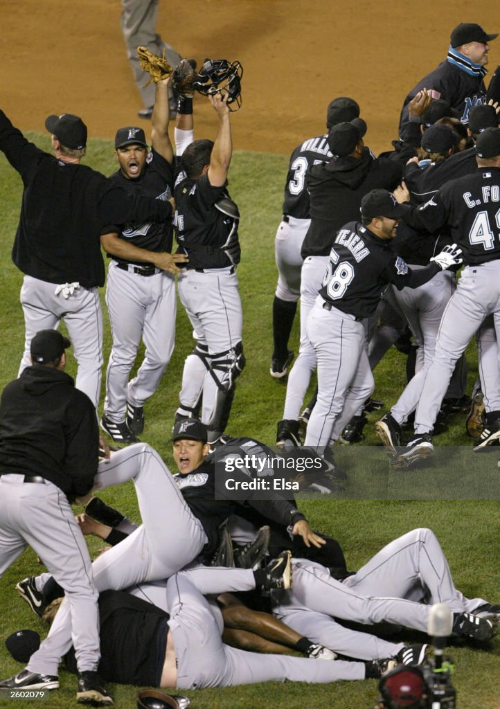 Marlins celebrate win