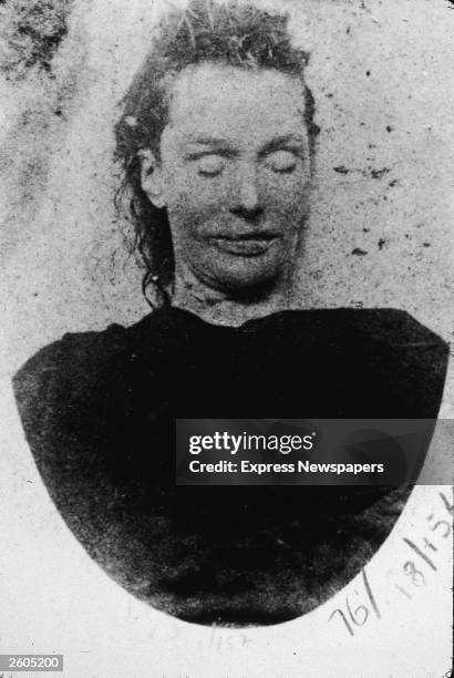 The corpse of Elizabeth Stride, murdered by Jack the Ripper at Derner Street, September 30, 1888. Jack the Ripper was an English serial killer who...