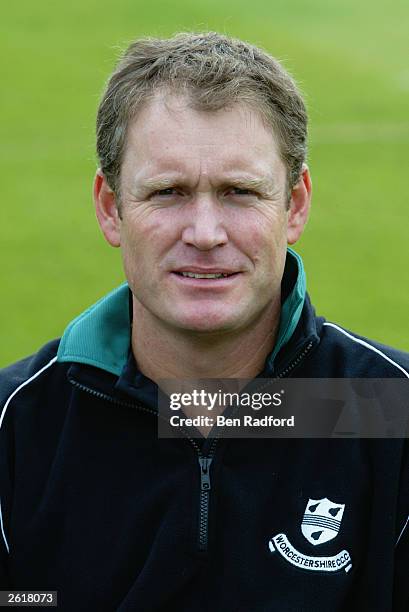 Portrait of Tom Moody of Worcestershire taken during the Worcestershire County Cricket Club photocall held on April 11, 2003 at the County Ground, in...