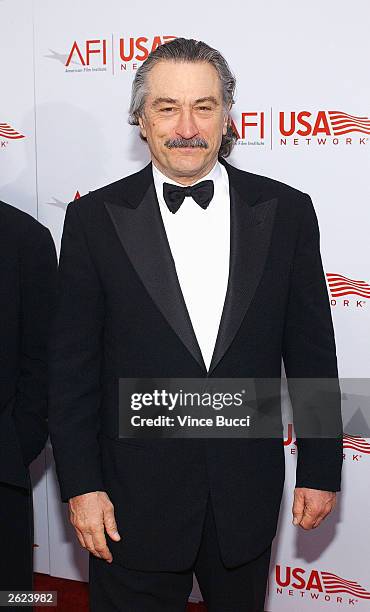 Actor Robert De Niro attends the 31st AFI Life Achievement Award presented to him at the Kodak Theatre June 12, 2003 in Hollywood, California....