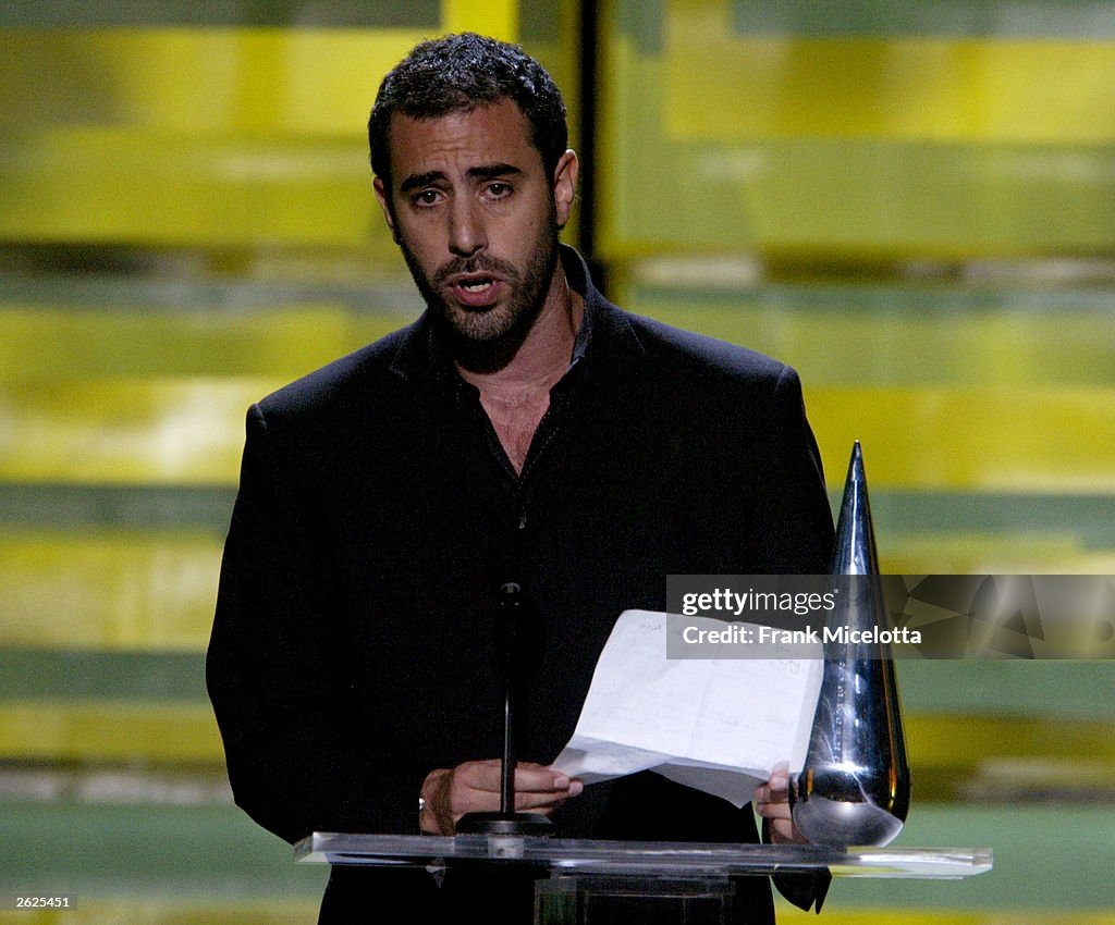 Ali G R Actor Ali G. accepts the award for