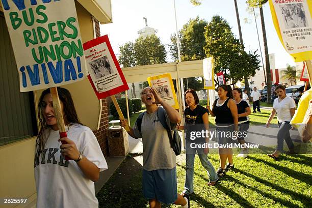 Ta Bus Riders Los Angeles Bus Riders Union Photos and Premium High Res Pictures ...