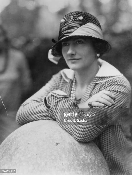 Gabrielle Chanel, known as Coco , top French couturier, at Fauborg, St Honore, Paris.