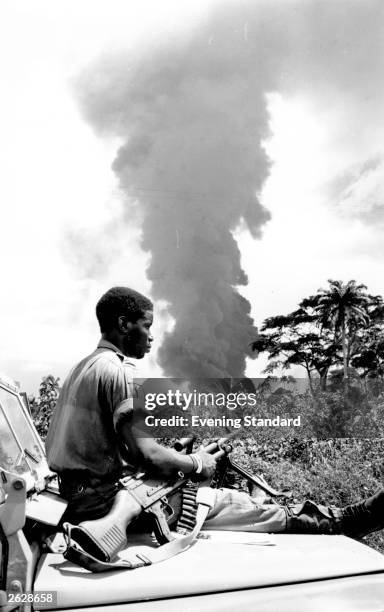 Soldier in the Biafran War, Nigeria.