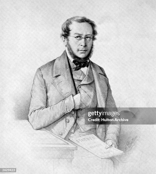 Joseph Pierre Proudhon , French polical journalist, socialist and philosopher.