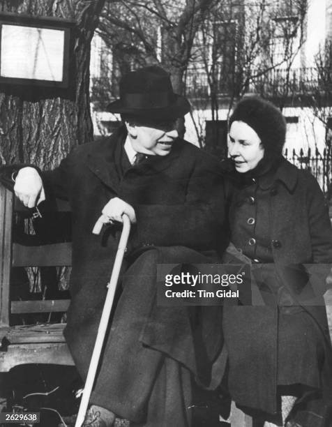 British economist John Maynard Keynes with his wife, ballerina Lydia Lopokova. Original Publication: Picture Post - 361 - Mr Keynes Has A Plan - pub....