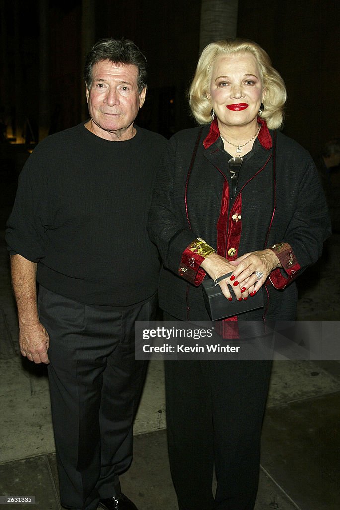Gena Rowlands and Robert Forest