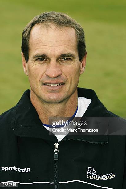 Portrait of Kepler Wessels of Northamptonshire taken during the Northamptonshire County Cricket Club photocall held on April 10, 2003 at the County...