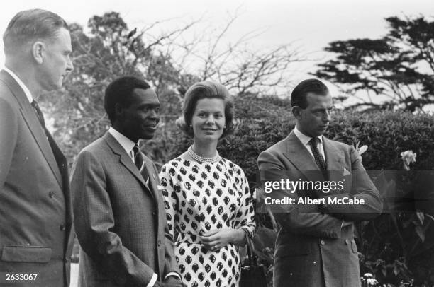 Ugandan President Dr Milton Obote with the Duke and Duchess of Kent at the Uganda independence ceremony. Original Publication: People Disc - HH0185