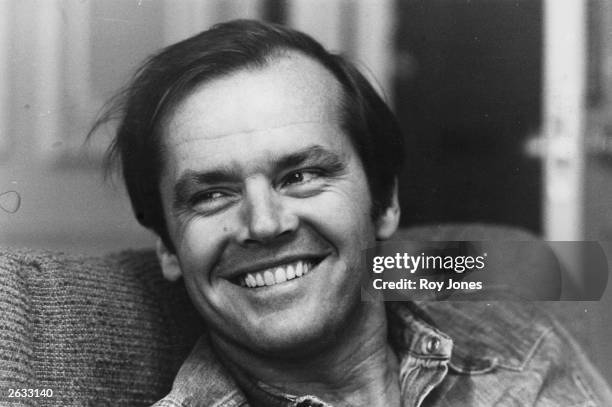 American actor Jack Nicholson smiling at the camera.