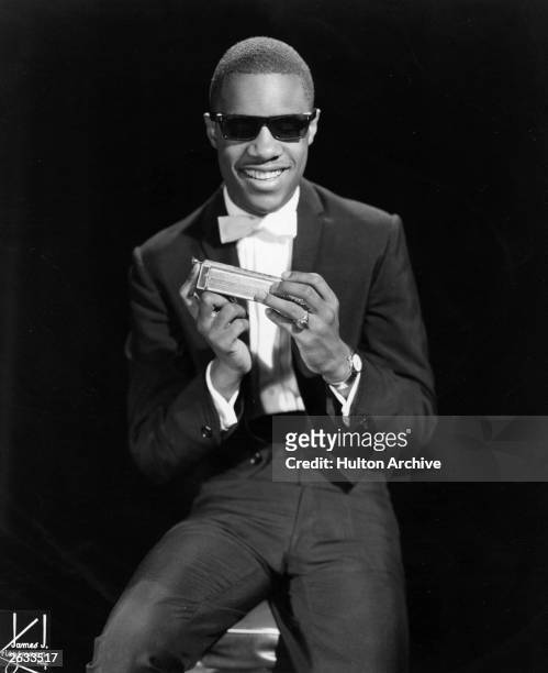 American soul star singer, songwriter and multi - instrumentalist Stevie Wonder, real name Steveland Judkins, who was a prematurely born baby,...
