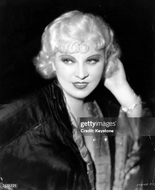 Mae West the American leading lady and archetypal sex symbol who wrote most of her own stage plays and film scripts.