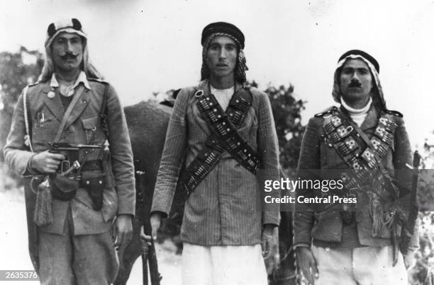 Arab guerrillas in the British mandate of Palestine during a period of unrest.