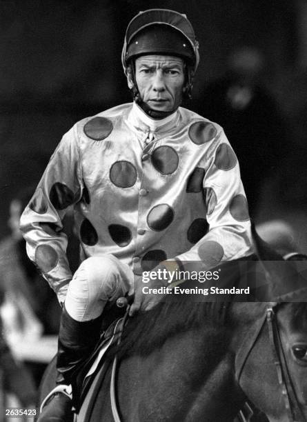 Champion English flat racing jockey, Lester Piggott.