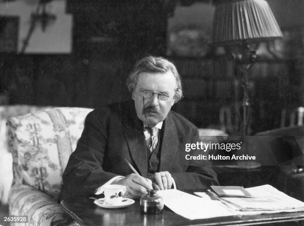 British author Gilbert Keith Chesterton . Original Publication: People Disc - HC0527