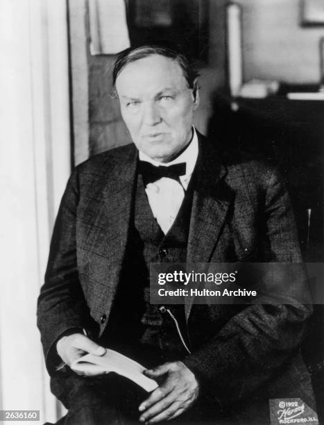 Lawyer Clarence Seward Darrow , defence lawyer in the John Scopes case, in which a Tennessee teacher was charged for teaching the theory of evolution...