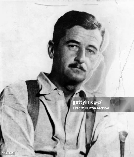 Novelist William Faulkner .