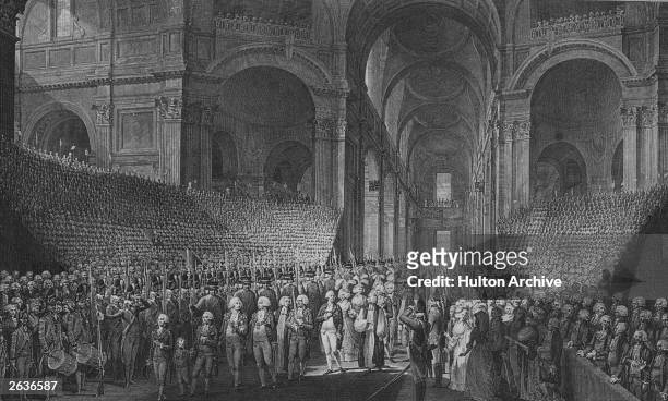 George III at St Paul's Cathedral, London.