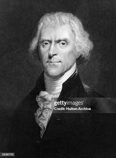 American statesman Thomas Jefferson , the 3rd President of the United States of America. Jefferson was also responsible of the writing of the...