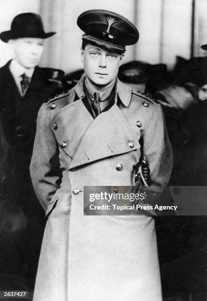 The Prince of Wales, , who abdicated as King Edward VIII in 1936) visiting Washington during a royal tour.